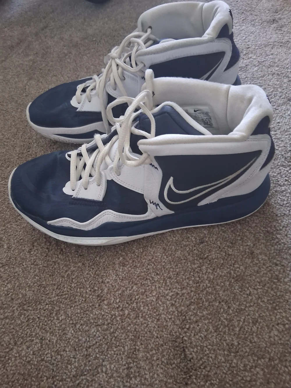 Nike Air Flight Lite Mid Men’s Size 10 Navy White Sneakers DO9616-400